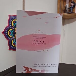 Pink and White Electric Manicure Pedicure Set